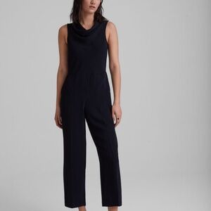 Club Monaco Black Sleeveless Cowl Neck Jumpsuit